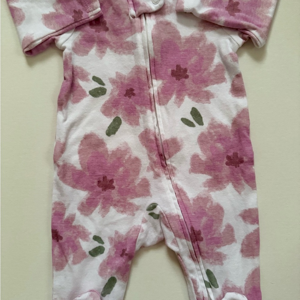 Carter's Pink Floral Kids Footie